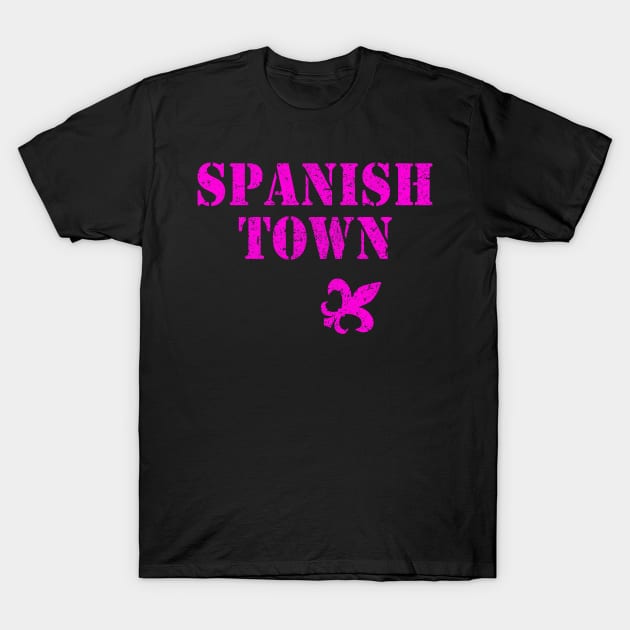 Spanish Town logo distressed T-Shirt by Gsweathers